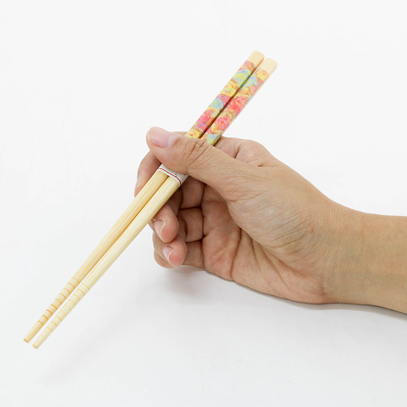 Đũa gỗ thiên nhiên đầu nhọn chống trượt Hana 22.5cm (5 đôi) thương hiệu LIVING