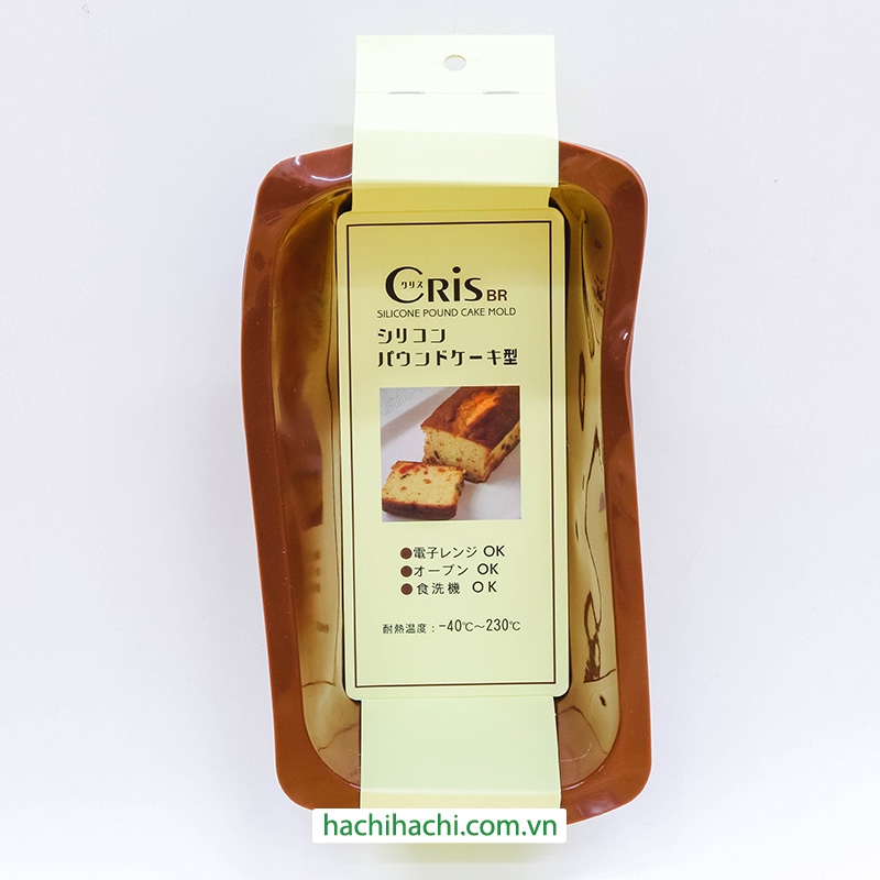 Khuôn bánh silicon chịu nhiệt 25x13.5cm dùng trong lò nướng, lò vi sóng thương hiệu LIVING