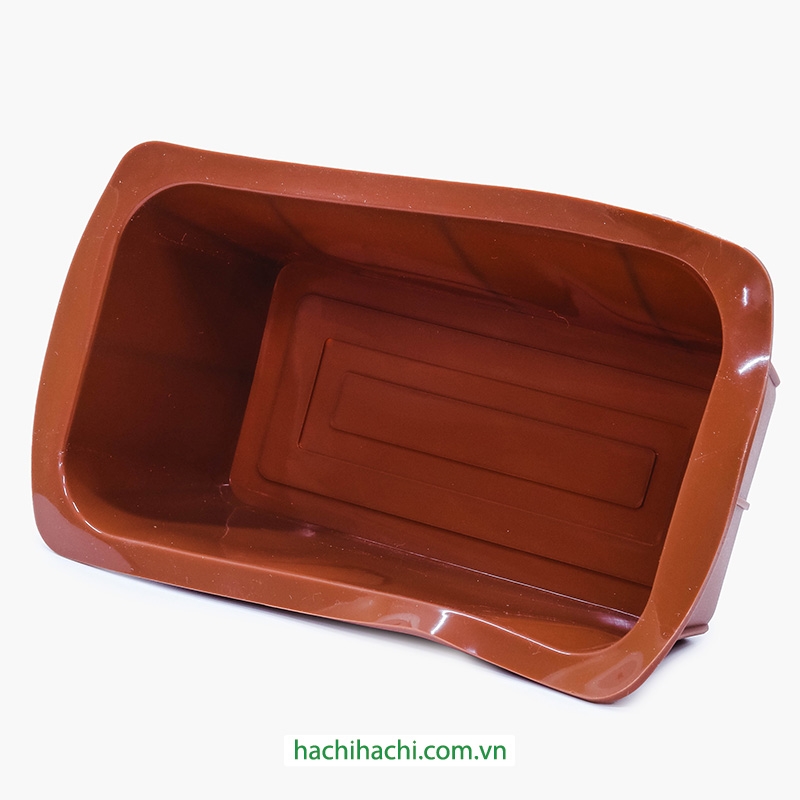 Khuôn bánh silicon chịu nhiệt 25x13.5cm dùng trong lò nướng, lò vi sóng thương hiệu LIVING