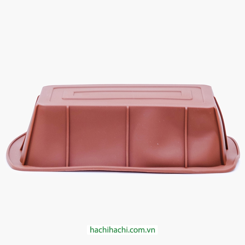 Khuôn bánh silicon chịu nhiệt 25x13.5cm dùng trong lò nướng, lò vi sóng thương hiệu LIVING