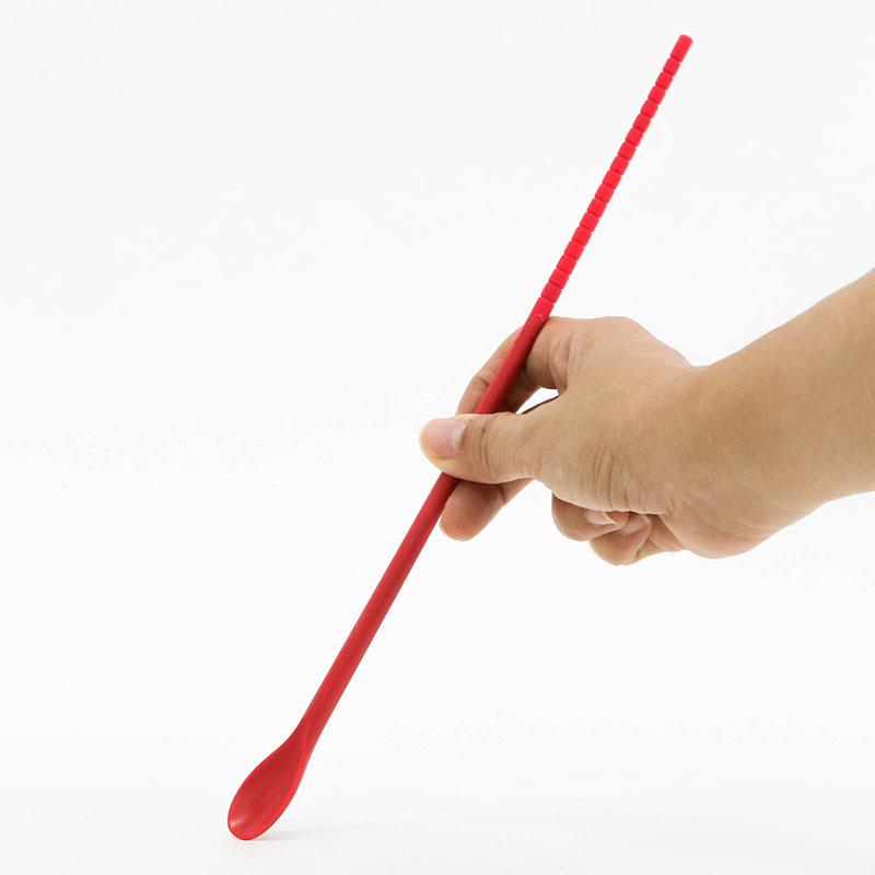 Đũa bếp silicone chống trượt kèm đầu muỗng 28cm (Đỏ rượu vang) thương hiệu LIVING