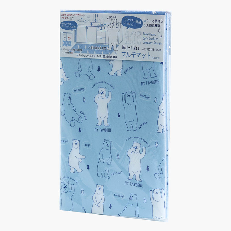 Thảm lót sàn nhà bếp gấp gọn 120x45cm (Gấu bắc cực) thương hiệu LIVING