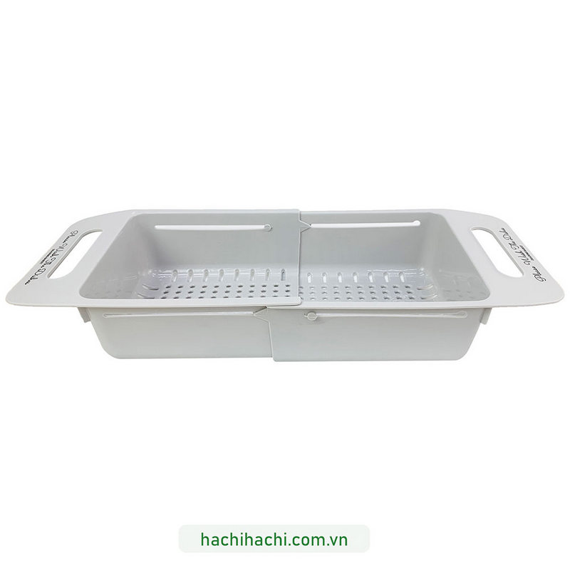 Rổ gác bồn rửa chén gấp gọn 35-47x18.5cm thương hiệu LIVING