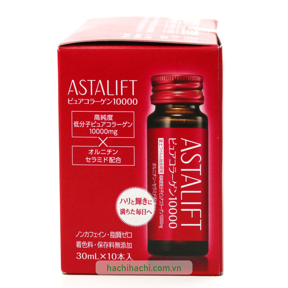 Nước uống bổ sung 10000mg Collagen tinh khiết Astalift (30mlx10 chai) thương hiệu FUJIFILM ASTALIFT
