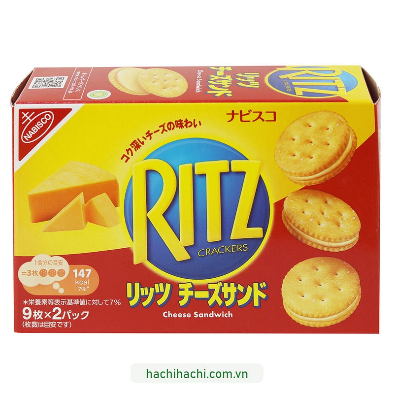 Bánh Ritz vị phô mai 160g  (9 cái x 2 gói) thương hiệu MONDELEZ JAPAN