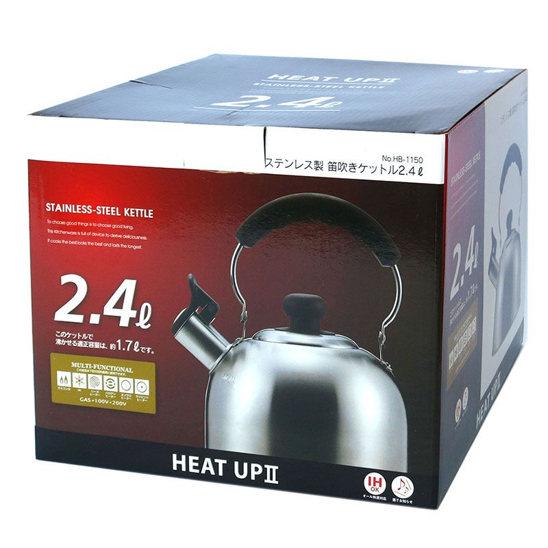 Ấm inox nấu nước Pearl Metal 2.4L  thương hiệu PEARL METAL
