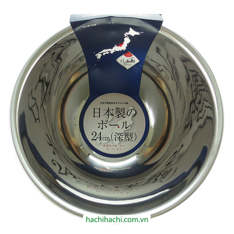 Thau inox Pearl Metal 24cm  thương hiệu PEARL METAL