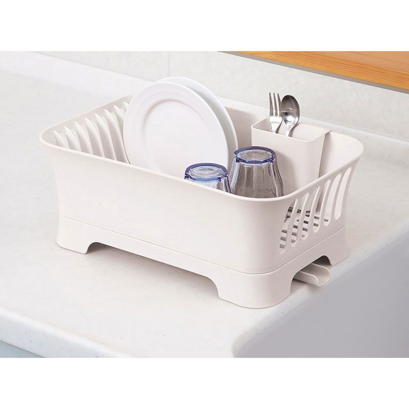 Bộ khay rổ úp chén đĩa 36.5x24cm Có ống thoát nước thương hiệu PEARL METAL
