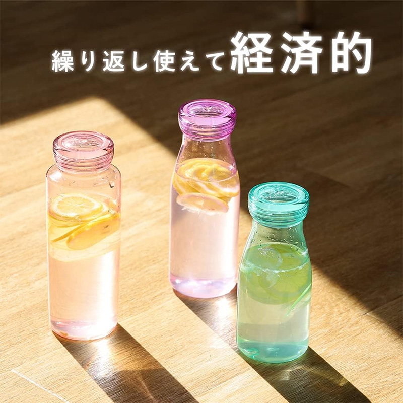 Bình nhựa đựng nước 450ml (Hồng trong suốt), chất liệu nhựa Tritan cao cấp thương hiệu PEARL METAL