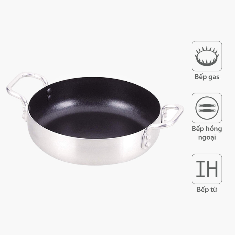 Nồi chống dính Pearl Metal Table Top 18cm, dùng được bếp từ