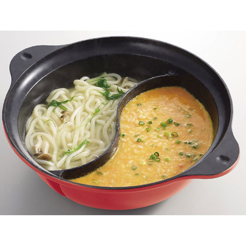 Nồi lẩu 2 ngăn đá hoa cương Pearl Metal 28cm  thương hiệu PEARL METAL