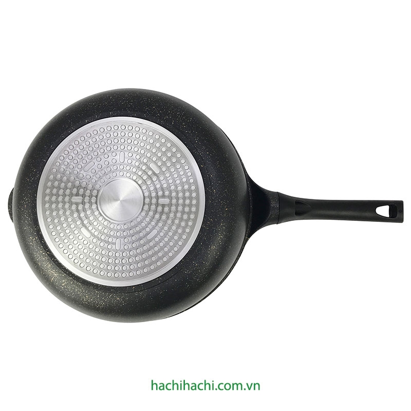 Chảo chống dính đá hoa cương Pearl Metal Mable Diamond Gold 28cm Sâu lòng thương hiệu PEARL METAL
