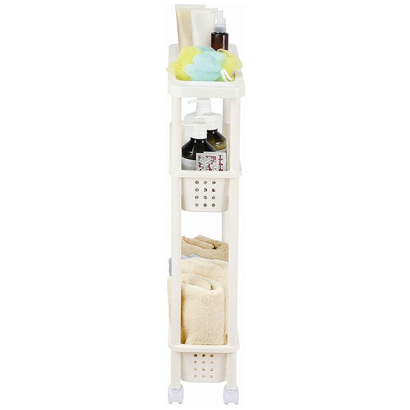 Kệ để đồ đa năng 3 tầng có bánh xe 16.5x48cm thương hiệu PEARL METAL