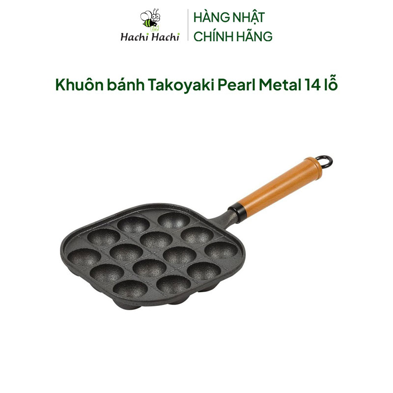 Khuôn bánh Takoyaki Pearl Metal 14 lỗ thương hiệu PEARL METAL