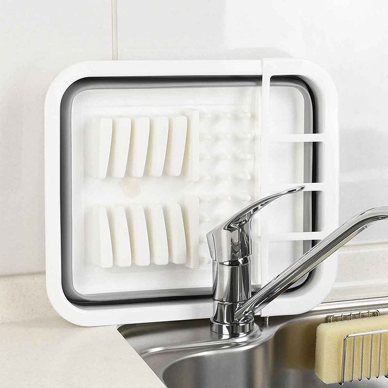 Khay úp chén gấp gọn có vòi thoát nước 36.5x31.5cm thương hiệu PEARL METAL