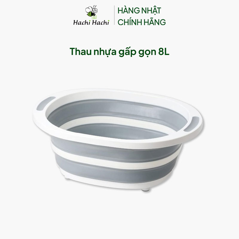 Thau nhựa gấp gọn 8L thương hiệu PEARL METAL