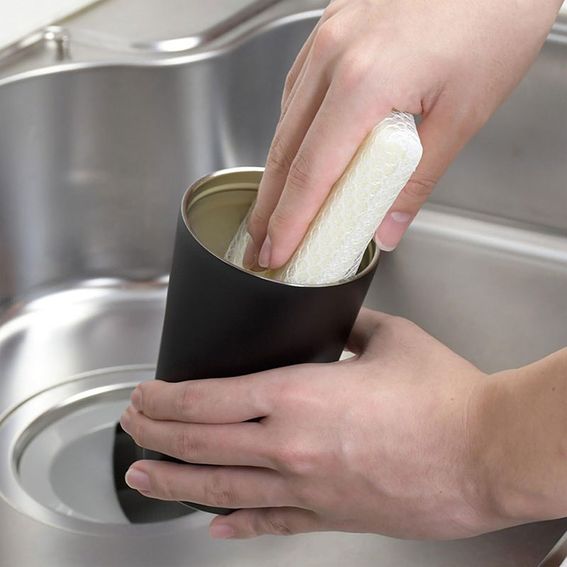 Ca, cốc, ly giữ nhiệt inox Pearl Metal có nắp khóa trượt 300ml (Đen) thương hiệu PEARL METAL
