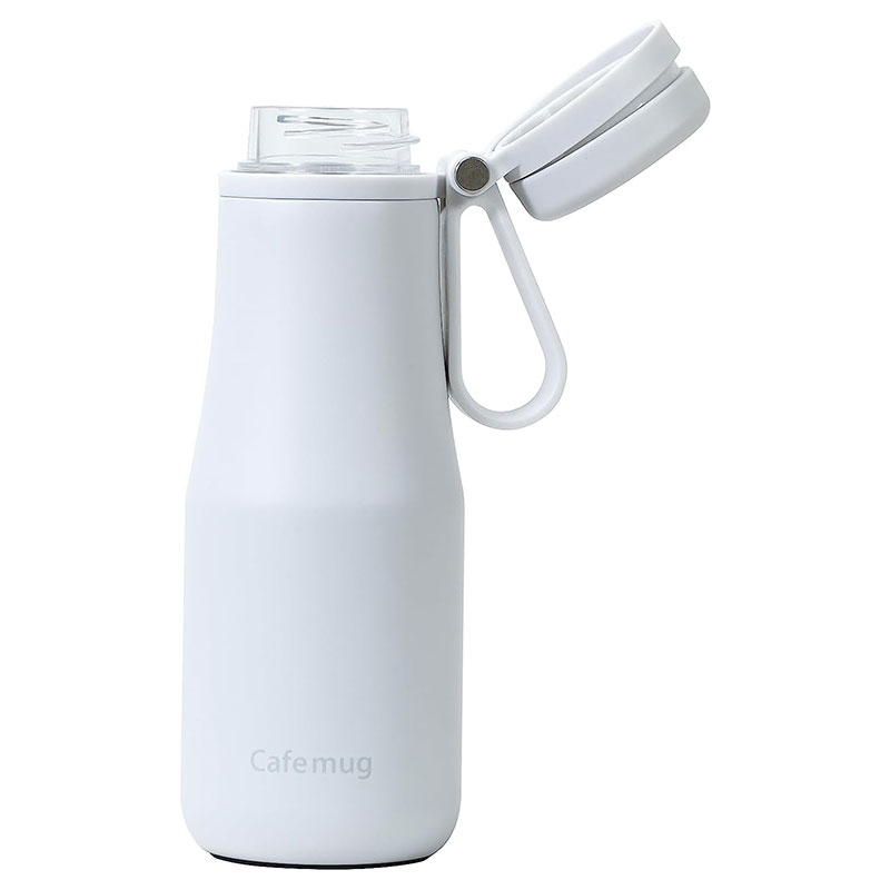 Bình giữ nhiệt nóng lạnh Pearl Metal 350ml có quai xách tiện mang đi (Trắng) thương hiệu PEARL METAL