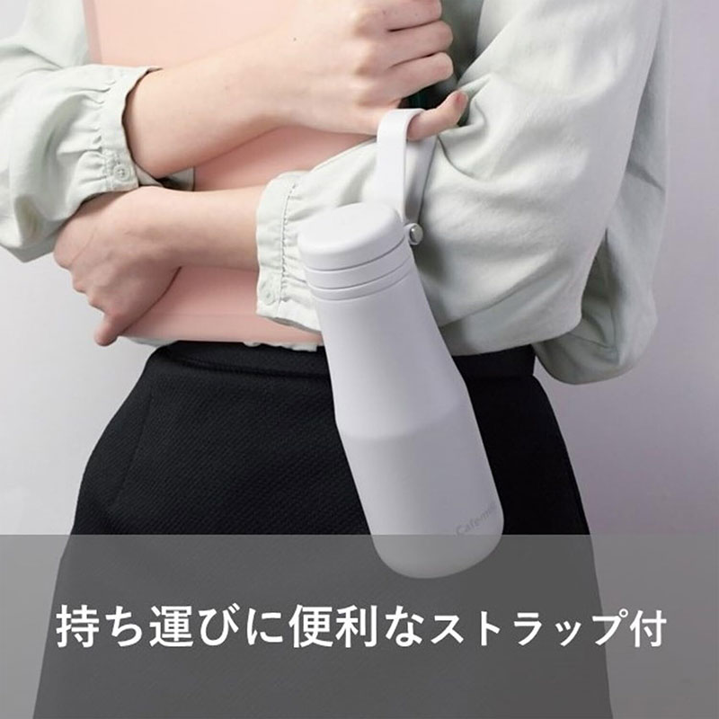 Bình giữ nhiệt nóng lạnh Pearl Metal 350ml có quai xách tiện mang đi (Trắng) thương hiệu PEARL METAL