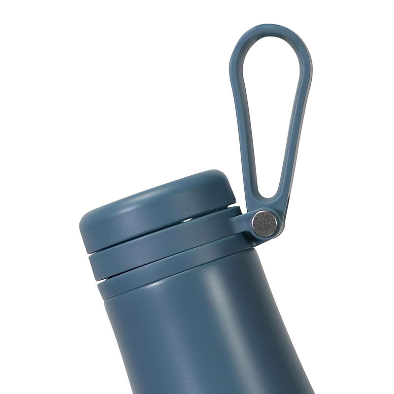 Bình giữ nhiệt nóng lạnh Pearl Metal 500ml có quai xách tiện mang đi (Xanh xám) thương hiệu PEARL METAL