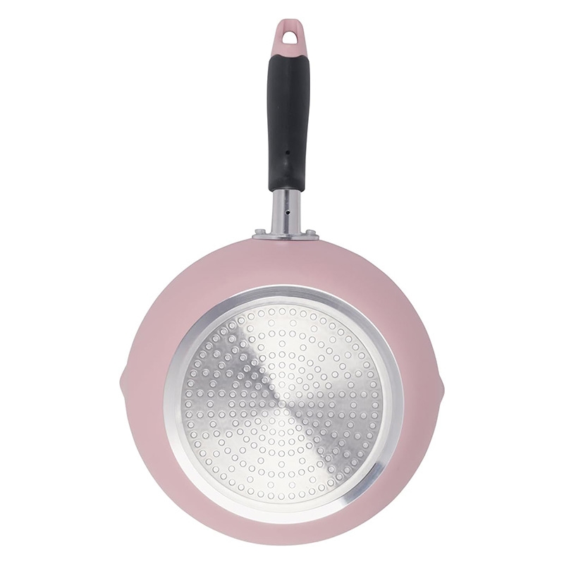 Chảo chống dính Pearl Metal sâu lòng 22cm (Hồng), dùng được bếp từ thương hiệu PEARL METAL