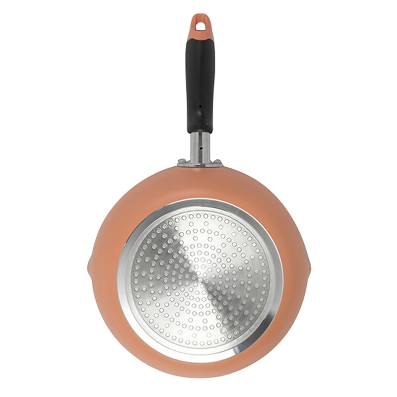 Chảo chống dính Pearl Metal sâu lòng 22cm (Cam), dùng được bếp từ thương hiệu PEARL METAL