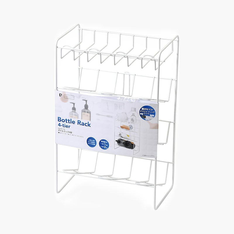Kệ nhà tắm 4 tầng kèm móc hít 22.5x35cm