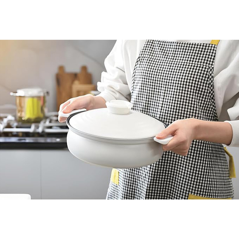 Nồi chống dính Pearl Metal 20cm kèm nắp nồi, dùng được bếp từ thương hiệu PEARL METAL