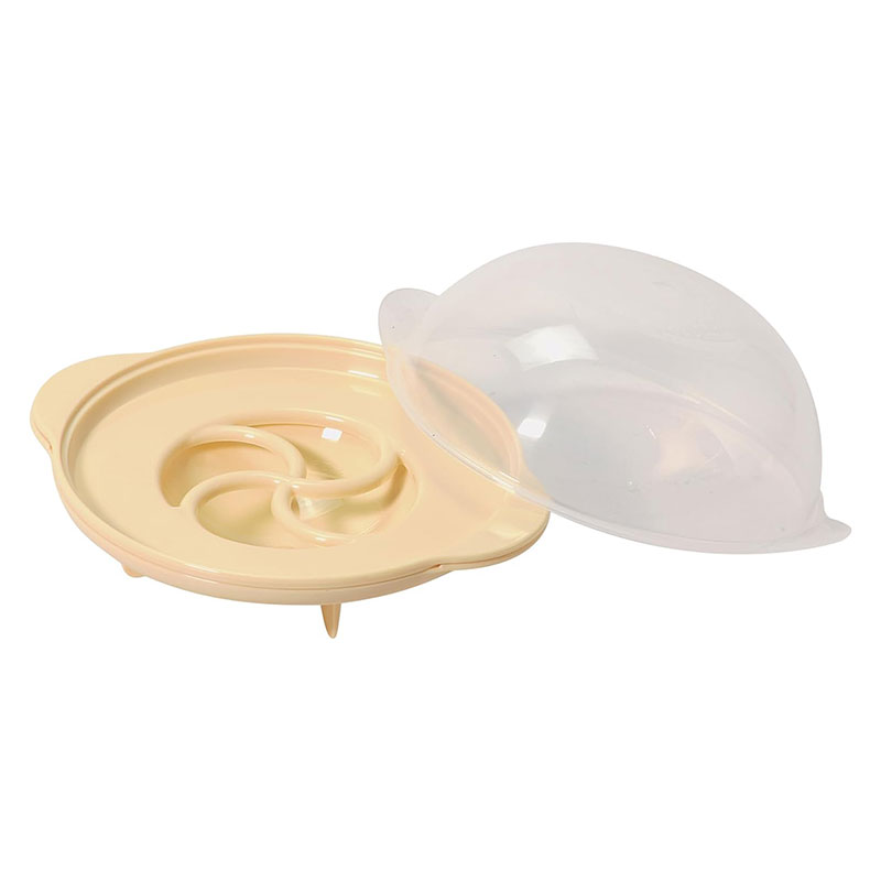 Hộp hấp bánh bao trong lò vi sóng Nhật Bản 15.5x13.5cm thương hiệu PEARL METAL