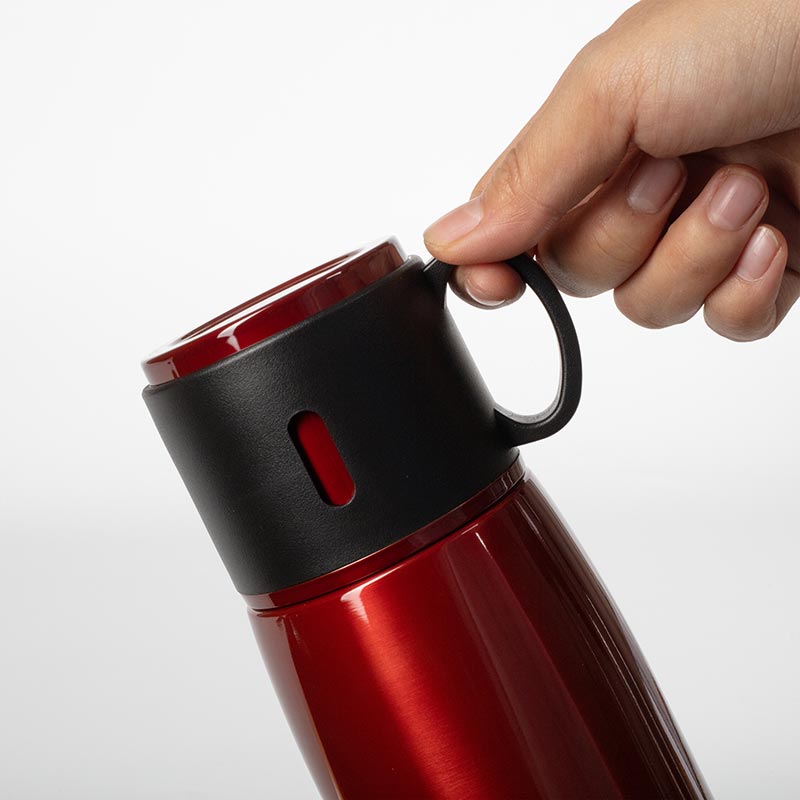 Bình giữ nhiệt Pearl Metal 500ml Cafe Mug, chất liệu inox 304 (Đỏ) thương hiệu PEARL METAL