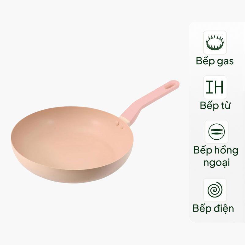 Chảo chống dính Pearl Metal 28cm Sâu lòng