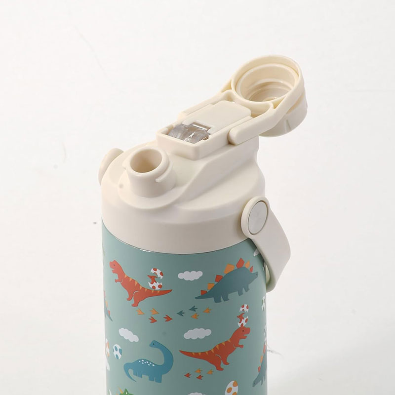 Bình giữ nhiệt Pearl Metal 2WAY cho bé 2 cách dùng 400ml (Khủng long) thương hiệu PEARL METAL