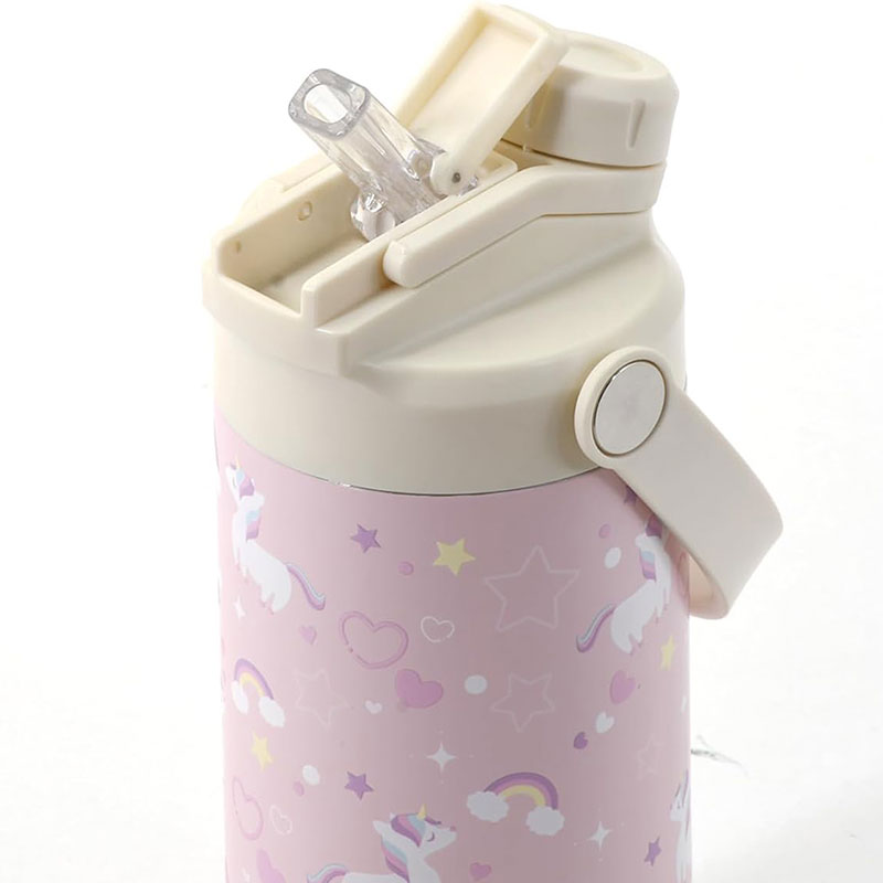 Bình giữ nhiệt Pearl Metal 2WAY cho bé 2 cách dùng 400ml (Ngựa Unicorn) thương hiệu PEARL METAL