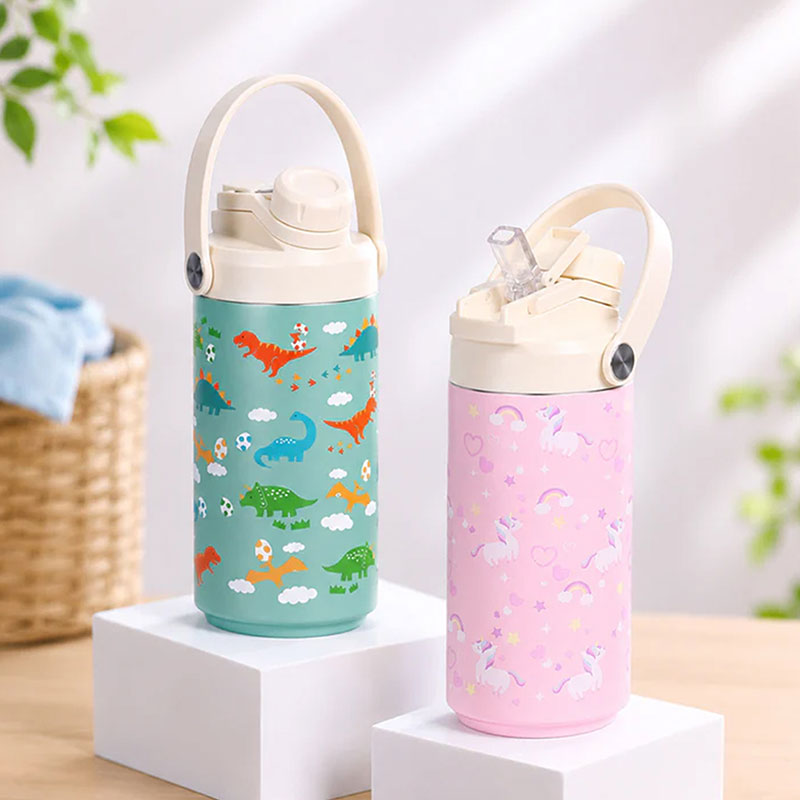 Bình giữ nhiệt Pearl Metal 2WAY cho bé 2 cách dùng 400ml (Ngựa Unicorn) thương hiệu PEARL METAL