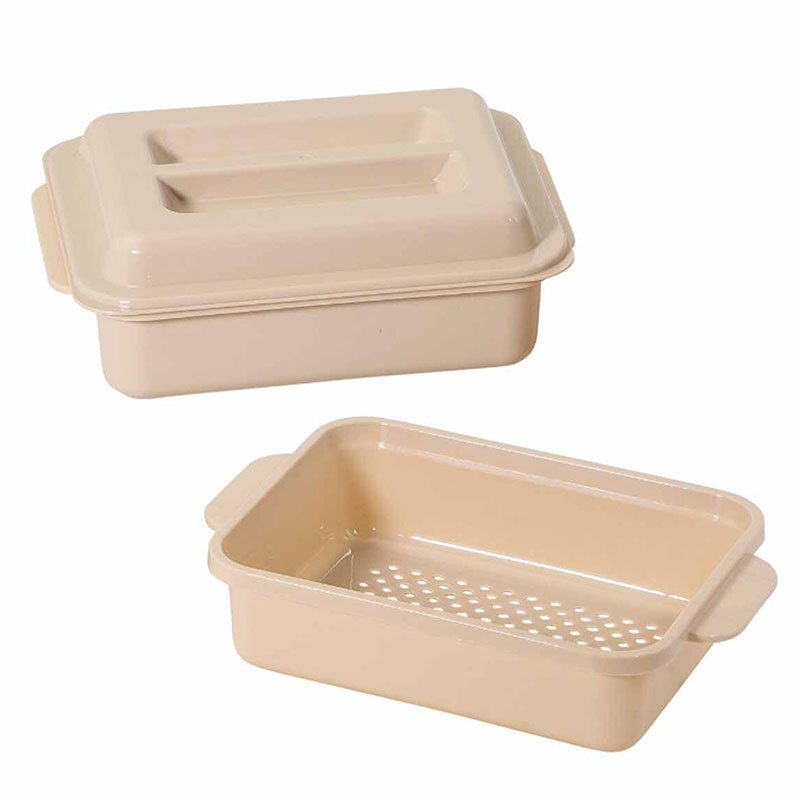 Hộp hấp thực phẩm trong lò vi sóng Nhật Bản 22x15.5cm thương hiệu PEARL METAL