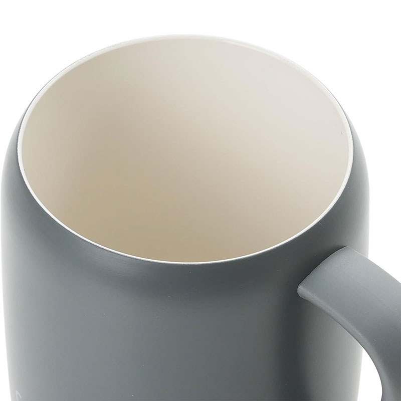 Ly inox giữ nhiệt Pearl Metal phủ gốm Ceramic cao cấp Cafe Mug 430ml (Xám) thương hiệu PEARL METAL