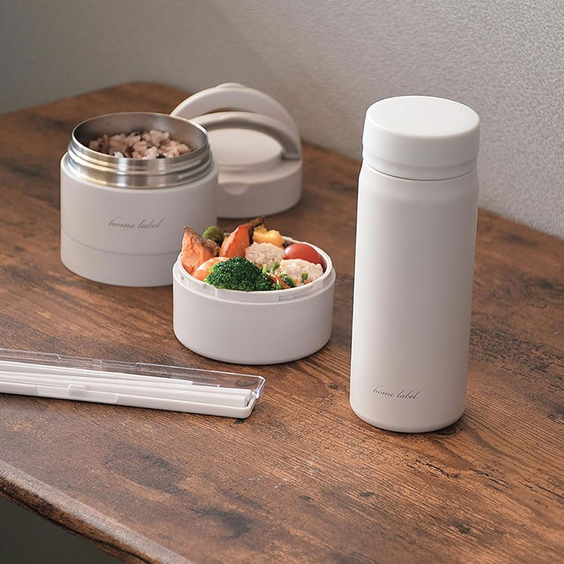 Bình giữ nhiệt Pearl Metal 350ml (Home Label - Xám trắng) thương hiệu PEARL METAL