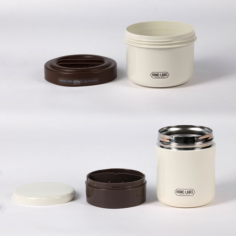 Bộ hộp cơm giữ nhiệt Pearl Metal Home Label 2 hộp 580ml, 280ml thương hiệu PEARL METAL