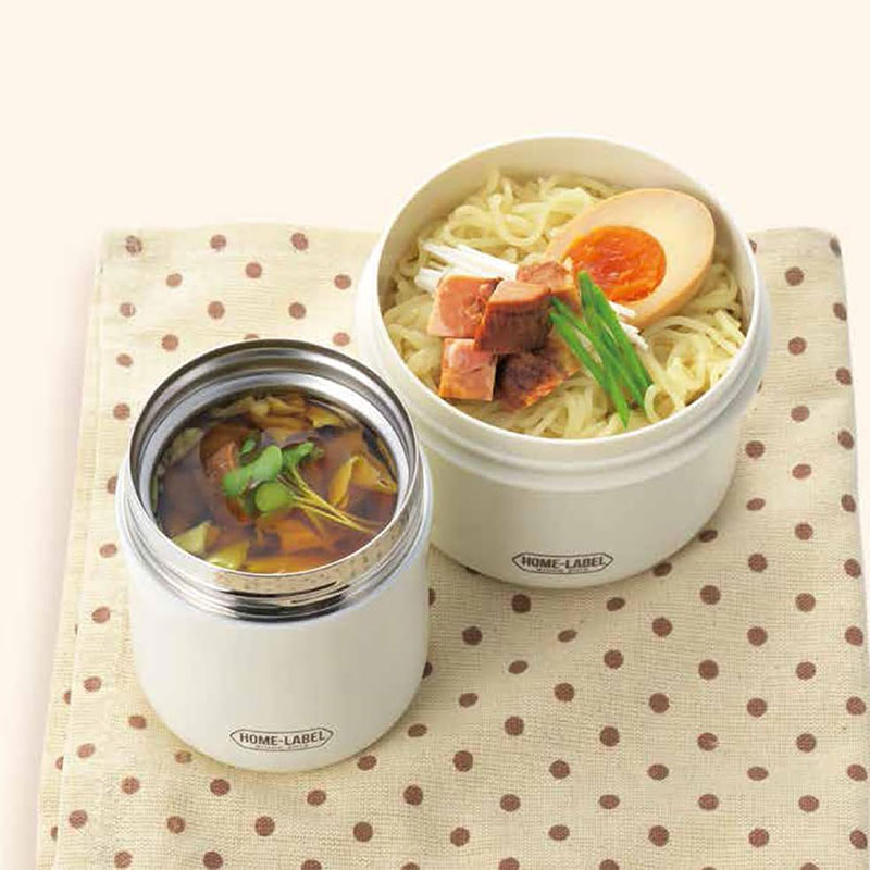 Bộ hộp cơm giữ nhiệt Pearl Metal Home Label 2 hộp 580ml, 280ml thương hiệu PEARL METAL