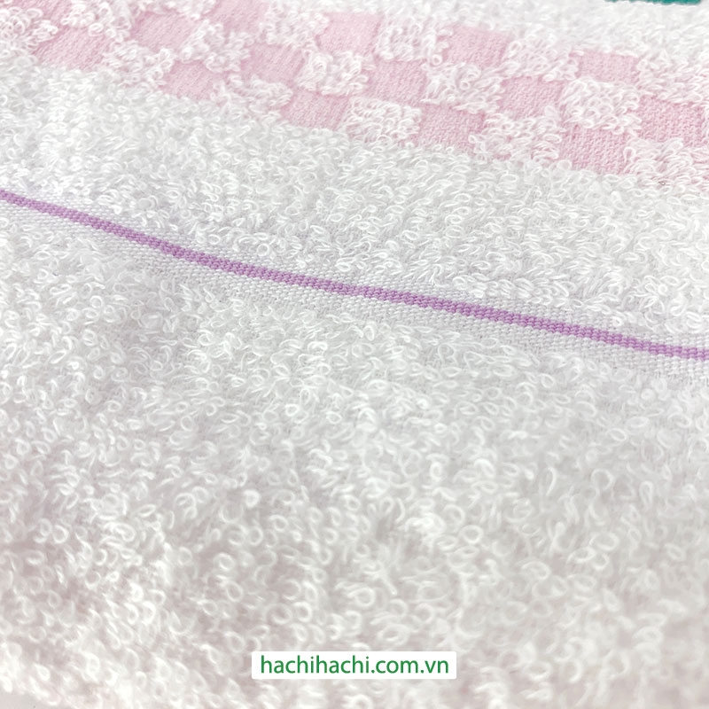 Khăn vải cotton kháng khuẩn 34x35cm (Hồng) thương hiệu 