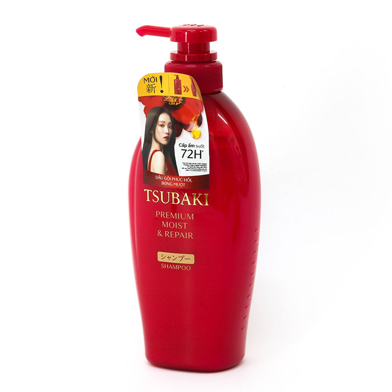 Dầu gội phục hồi & bóng mượt Nhật Bản Tsubaki premium moist & repair shampoo 450ml thương hiệu TSUBAKI