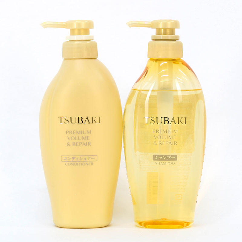 Dầu xả phục hồi & bồng bềnh Nhật Bản Tsubaki premium volume & repair conditioner 450ml thương hiệu TSUBAKI