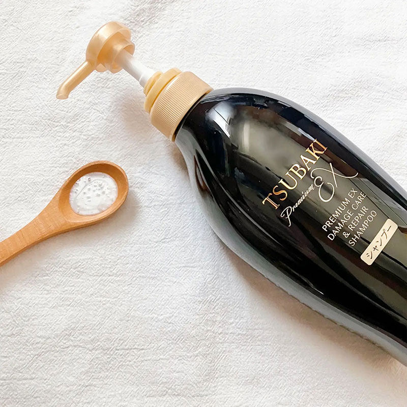 Dầu gội phục hồi chuyên sâu Nhật Bản Tsubaki Premium Ex damage care & repair shampoo 450ml thương hiệu TSUBAKI