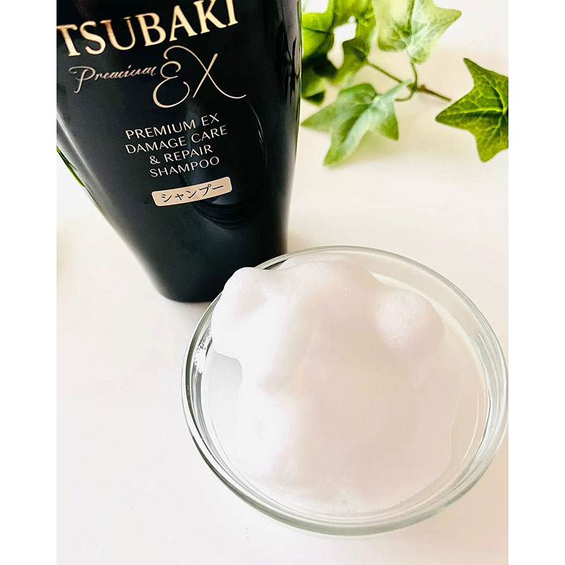 Dầu gội phục hồi chuyên sâu Nhật Bản Tsubaki Premium Ex damage care & repair shampoo 450ml thương hiệu TSUBAKI