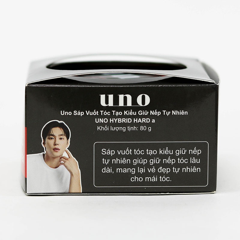 Sáp vuốt tóc tạo kiểu giữ nếp tự nhiên Uno Hybrid Hard a 80g thương hiệu 