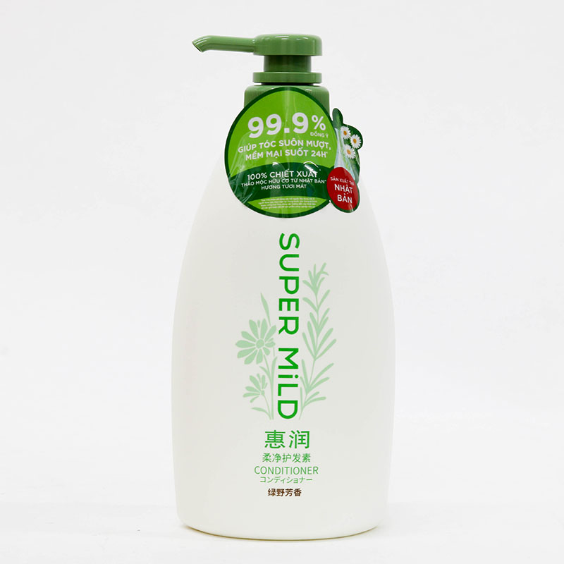 Dầu xả Nhật Bản dịu nhẹ hương tươi mát Super Mild conditioner 600ml thương hiệu 
