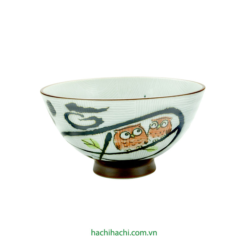 Chén bát sứ Nhật Bản, chén bát ăn cơm 11.5cm, dùng được lò vi sóng