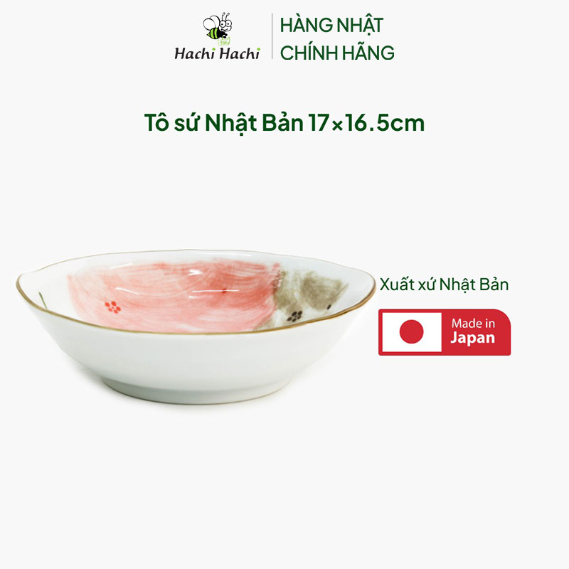 Tô sứ Nhật Bản 17x16.5cm thương hiệu DAITOA YOGYO