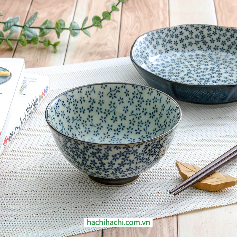 Chén bát sứ Nhật Bản, chén bát ăn cơm 11cm, dùng được lò vi sóng thương hiệu 
