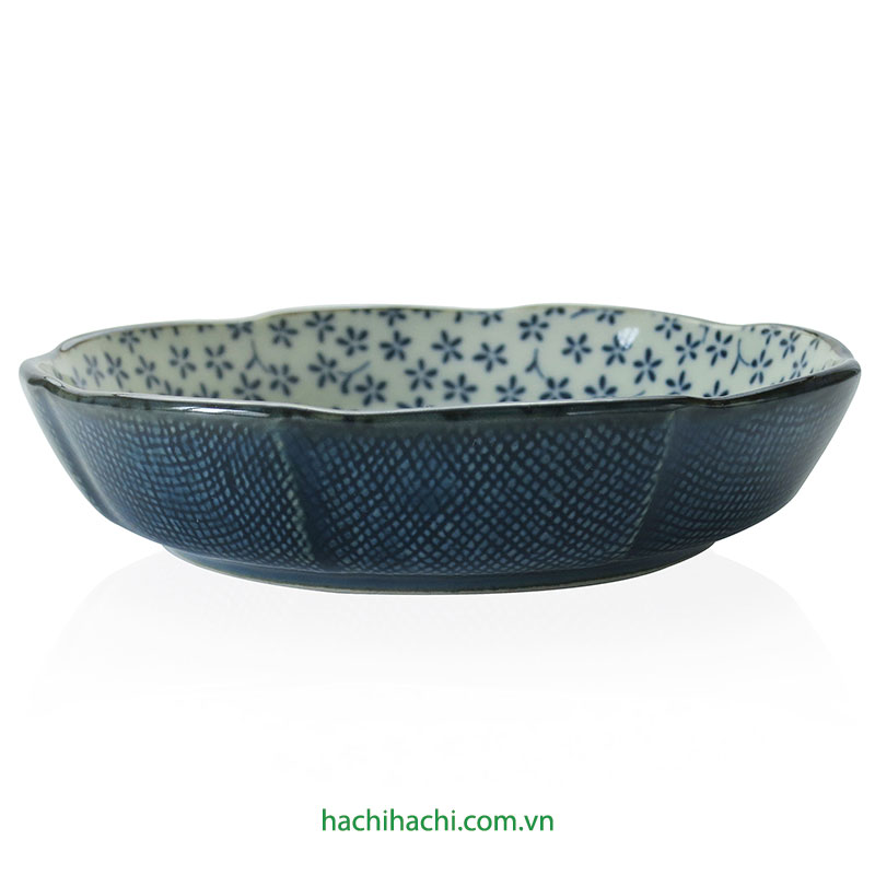 Đĩa sứ Nhật Bản 16cm, đĩa gốm sứ nông lòng, cạn lòng, dùng được lò vi sóng thương hiệu 